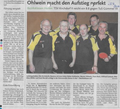 Foto des Albums: Tischtennis Berichte 2010er (01. 01. 2010)