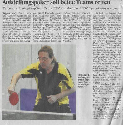 Foto des Albums: Tischtennis Berichte 2010er (01. 01. 2010)