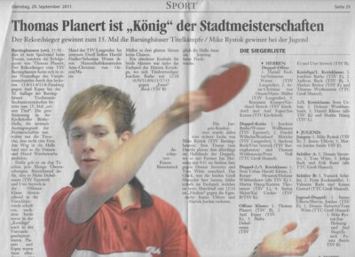 Foto des Albums: Tischtennis Berichte 2010er (01. 01. 2010)