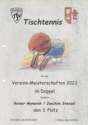 Foto des Albums: Tischtennis Berichte 2020er (01. 01. 2020)