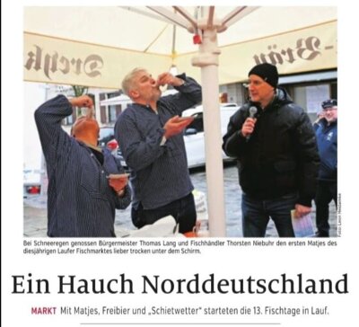 Vorschaubild: Die Matjes-Verkostung durfte natürlich nicht fehlen!