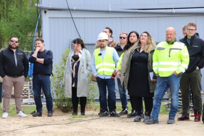 Foto des Albums: Richtfest für  das neue Verwaltungsgebäude