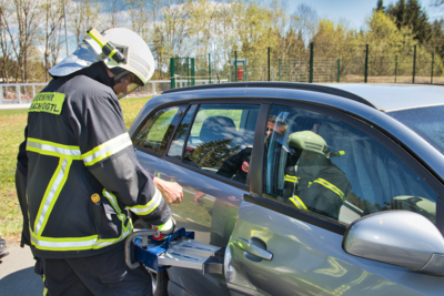 Foto des Albums: Auerbachs Feuerwehren trainieren im Waldpark