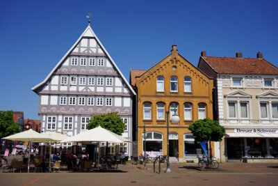 Stadthagen - Am Markt  (Bild vergr&ouml;&szlig;ern)