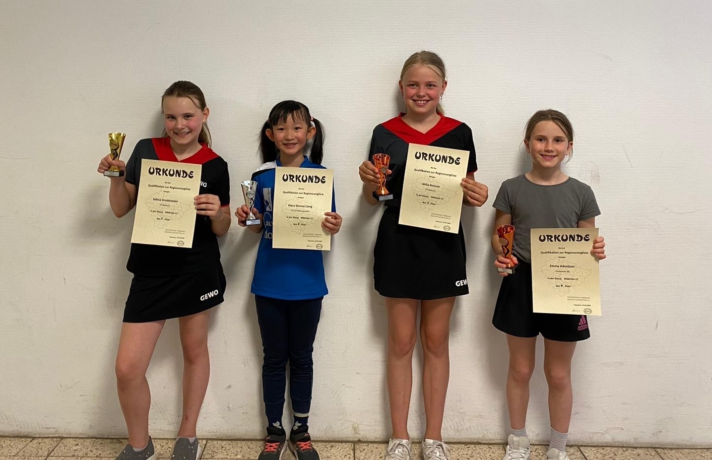 Bild: Klara Liang holt Silber bei den Mädchen 11