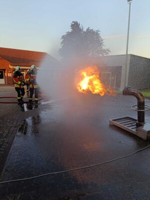 Foto des Albums: Übung im Brandgewöhnungscontainer