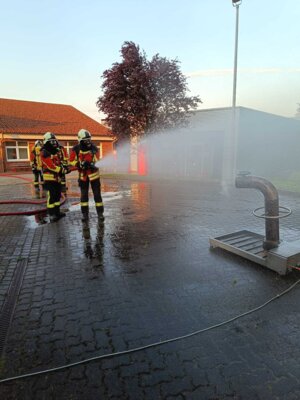 Foto des Albums: Übung im Brandgewöhnungscontainer