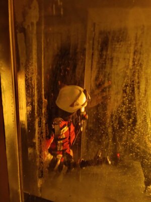 Foto des Albums: Übung im Brandgewöhnungscontainer