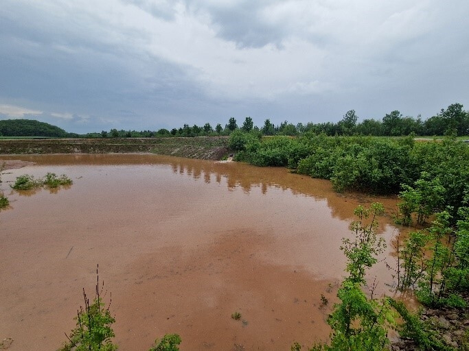 Bild: Regenrückhaltebecken Poststraße