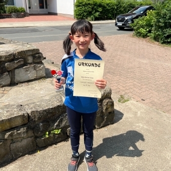 Bild: Klara Liang holt Silber bei den Mädchen 11