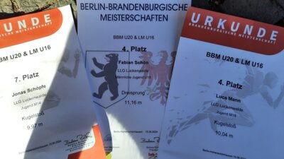 Fotoalbum Landesmeisterschaften der U16 & U20 in Berlin