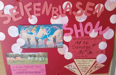 Foto des Albums: Hortabschlussfest mit großer Seifenblasenshow und Bubblekicker