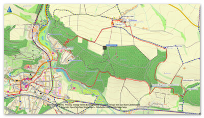 Die geplante Wanderstrecke mit 14 km  (Bild vergr&ouml;&szlig;ern)