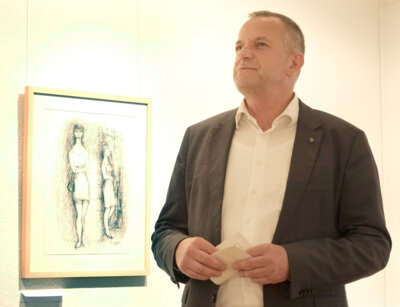 Foto des Albums: »Kurt Zobel - Bildhauer« - Werkschau aus dem Sammlungsbestand des Museums - Bilder von der Ausstellungseröffnung am 21. Juni