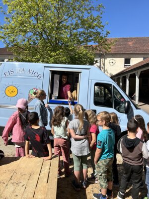 Foto des Albums: Eiswagen auf dem Schulhof