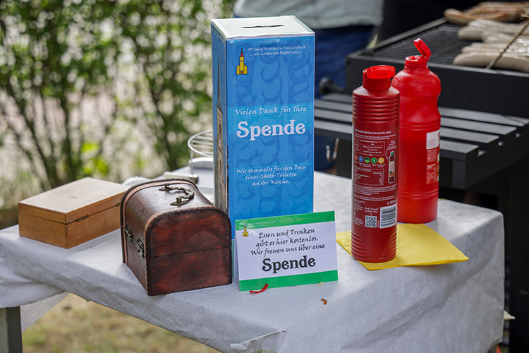 Bild: Kirchenfest 2024 Spenden für ein Kirchen-WC