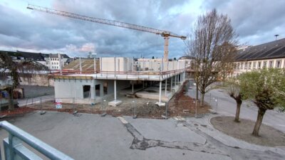 Vorschaubild: Bauarbeiten (61) erstes Obergeschoss, erste Wände