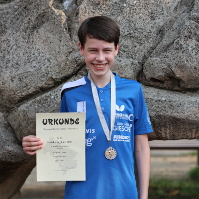 Bild: Leopold Zickler holt Silber bei der Bezirksrangliste J13