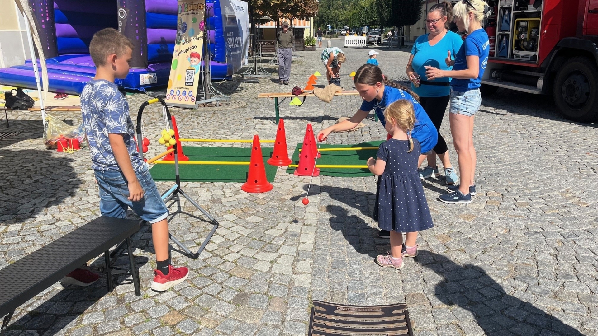 Bild: Der Leichtathletikverein Meuselwitz beschäftigte die Kleinsten spielerisch und sportlich.