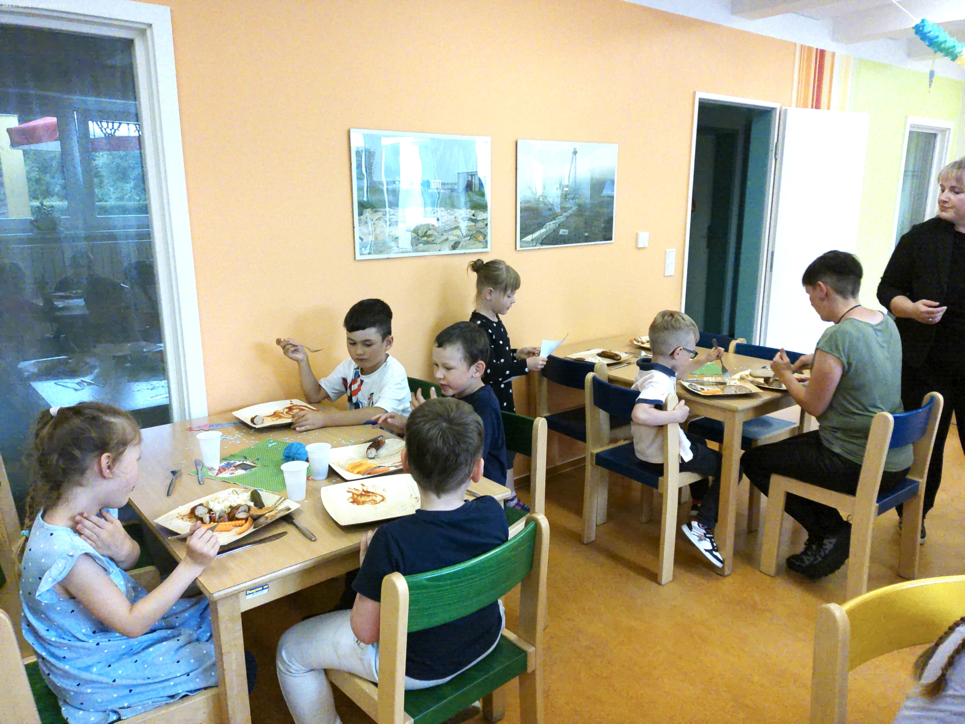 Bild: Das selbstgemachte Buffet kam gut an