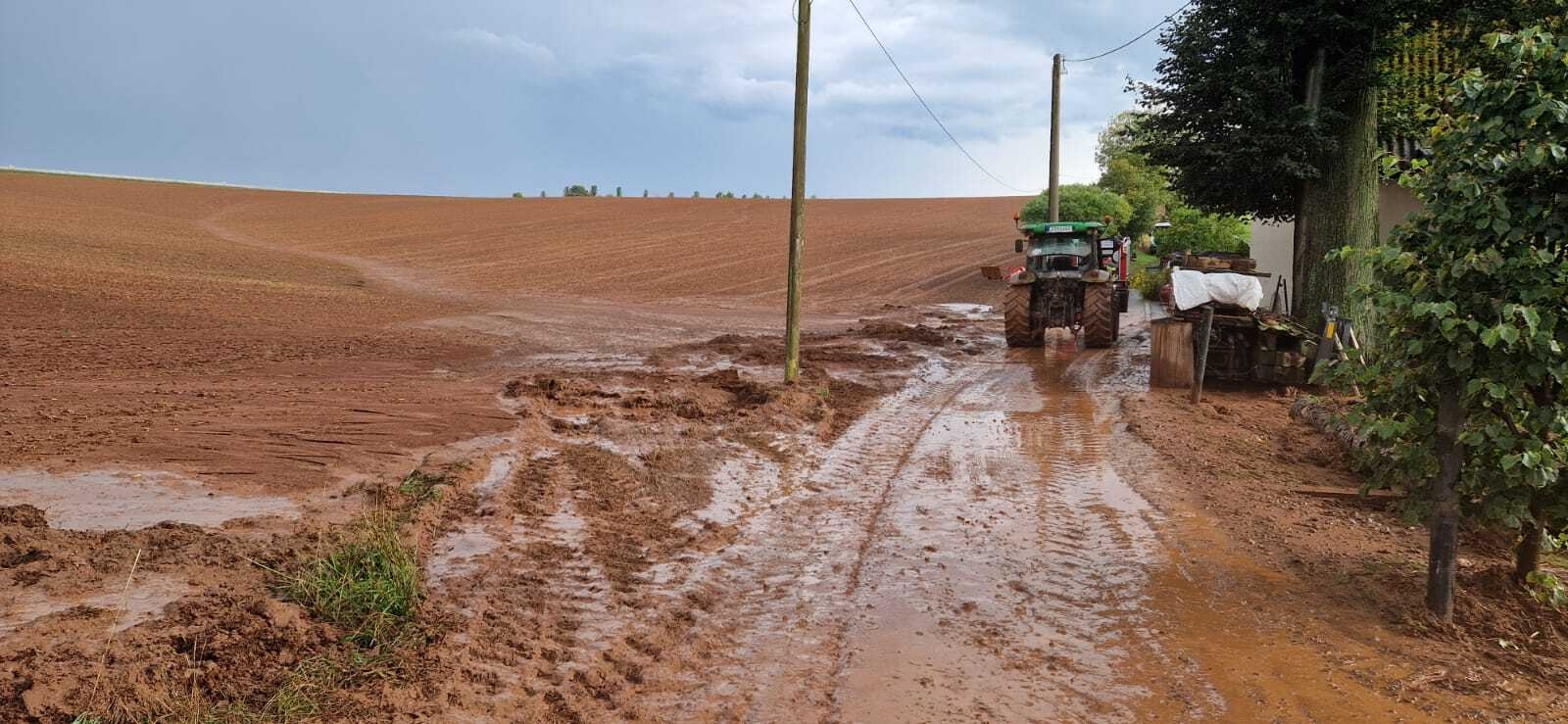 Bild: Härtensdorfer Weg – Erdrutsch