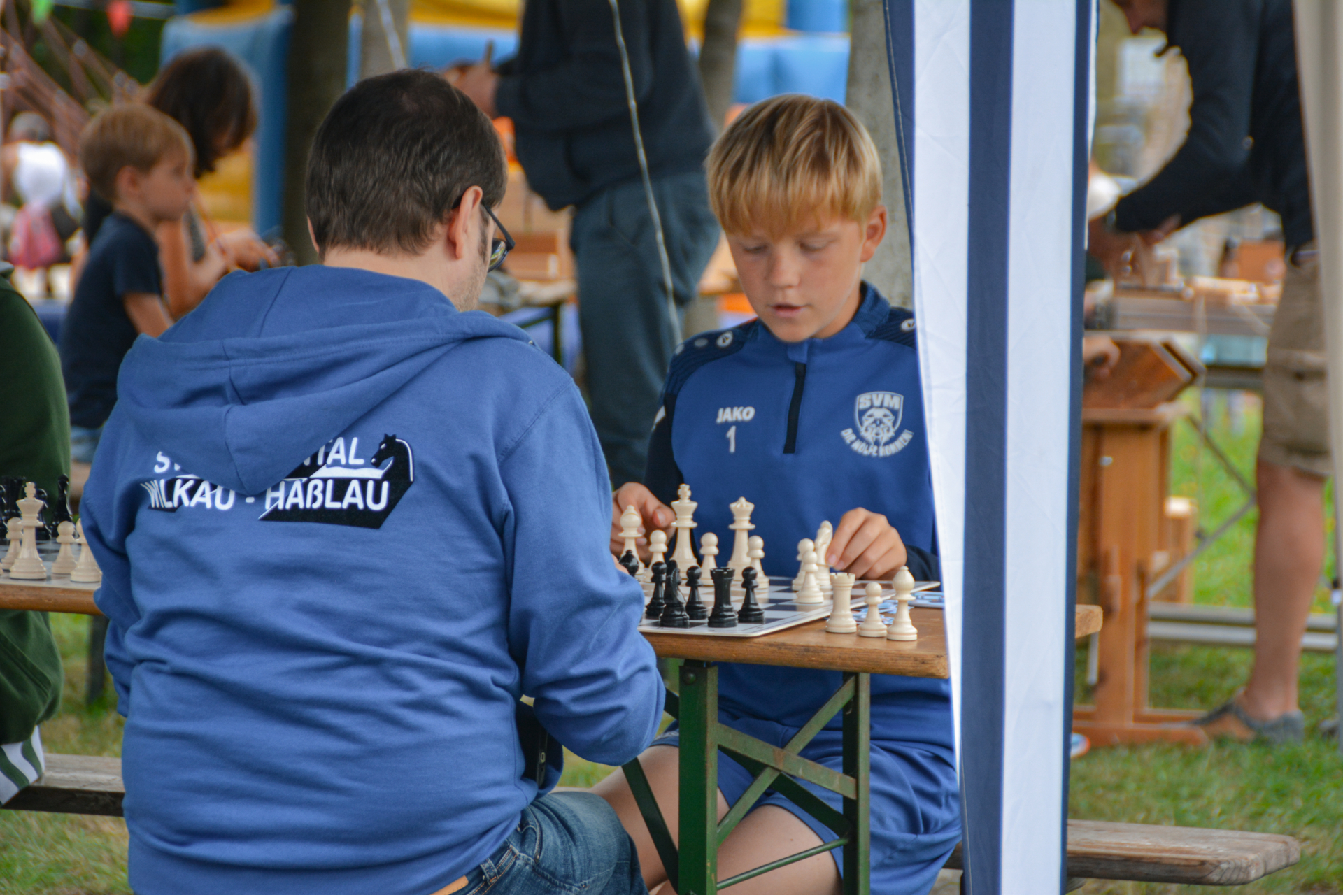 Bild: Nebenan konnte man mit dem SVM e.V. Schach spielen.