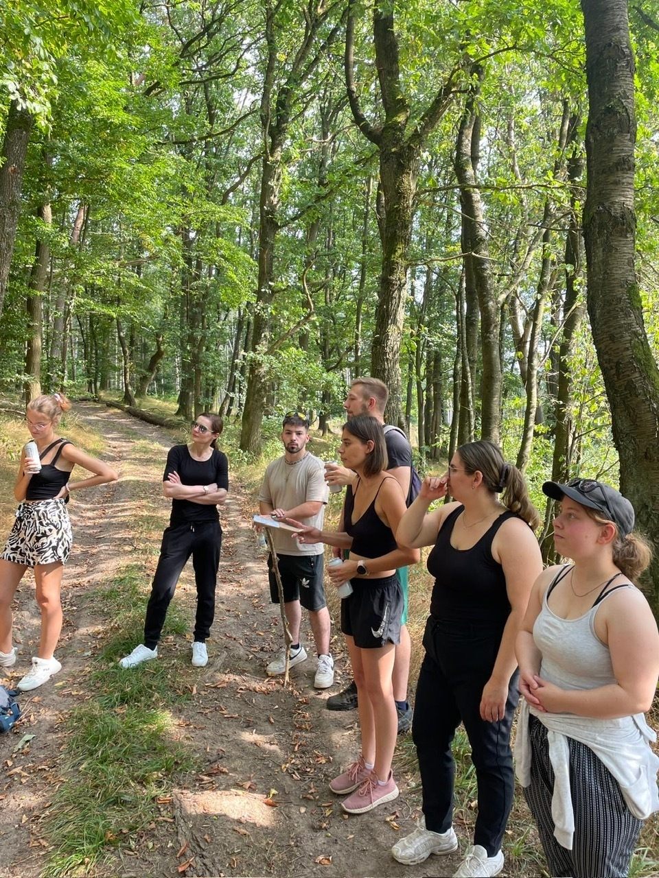 Bild: 1. Challenge im Wald