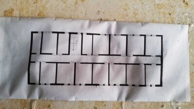 Vorschaubild: Rekonstruktion des 1 Obergeschosses - Plan der ehemaligen Krankenzimmer