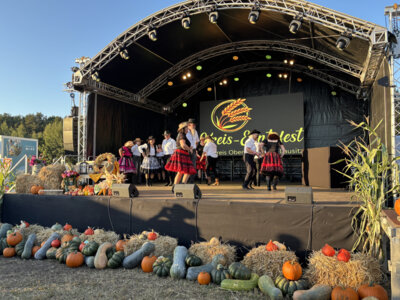 Kreis-Erntefest in Peickwitz 2024 - Line Dance - Foto Landkreis Marlen Weser  (Bild vergr&ouml;&szlig;ern)