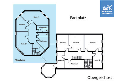 Obergeschoss  (Bild vergr&ouml;&szlig;ern)