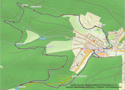 Unsere Wanderroute  (Bild vergr&ouml;&szlig;ern)