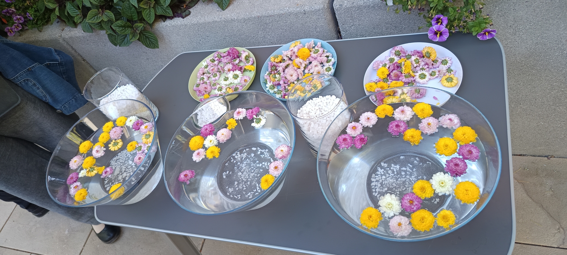 Bild: Salz-Tränen und Dankesblumen