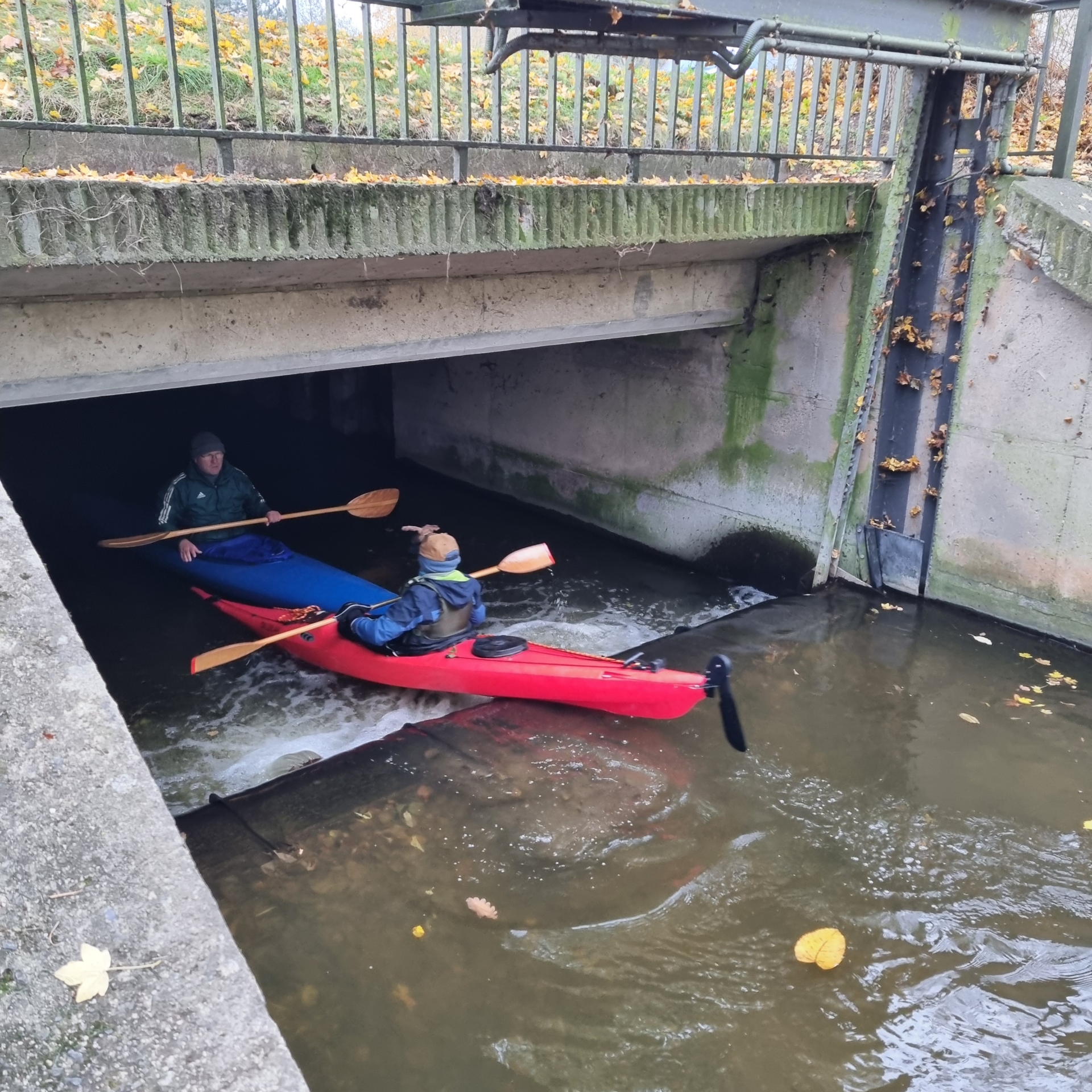 Bild: es geht unter der B321 durch zum Faulen See