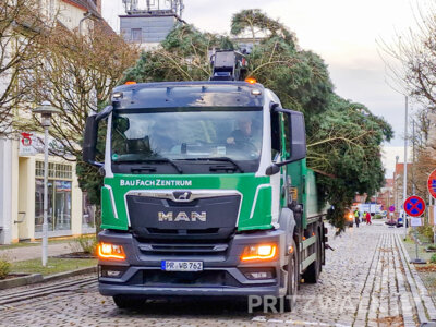 Foto des Albums: Der Weihnachtsbaum wurde aufgestellt