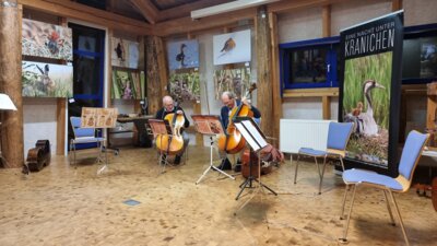 Foto des Albums: Ungewöhnlicher Auftrittsort für Cello- und Blockflötenensemble