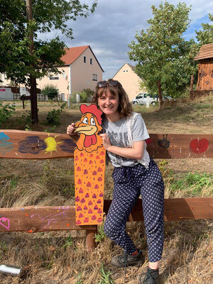 Bild: Vorbereitungen für einen Spielplatz
