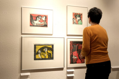 Foto des Albums: Bilder von der Ausstellungseröffnung »Druckgrafik Nr. 8«
