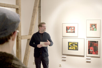 Foto des Albums: Bilder von der Ausstellungseröffnung »Druckgrafik Nr. 8«
