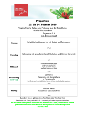 Foto des Albums: Speiseplan KW 51 bis KW 14