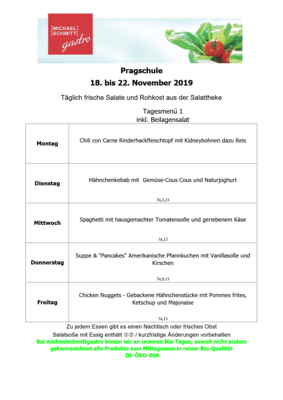 Foto des Albums: Speiseplan KW 37-KW 50