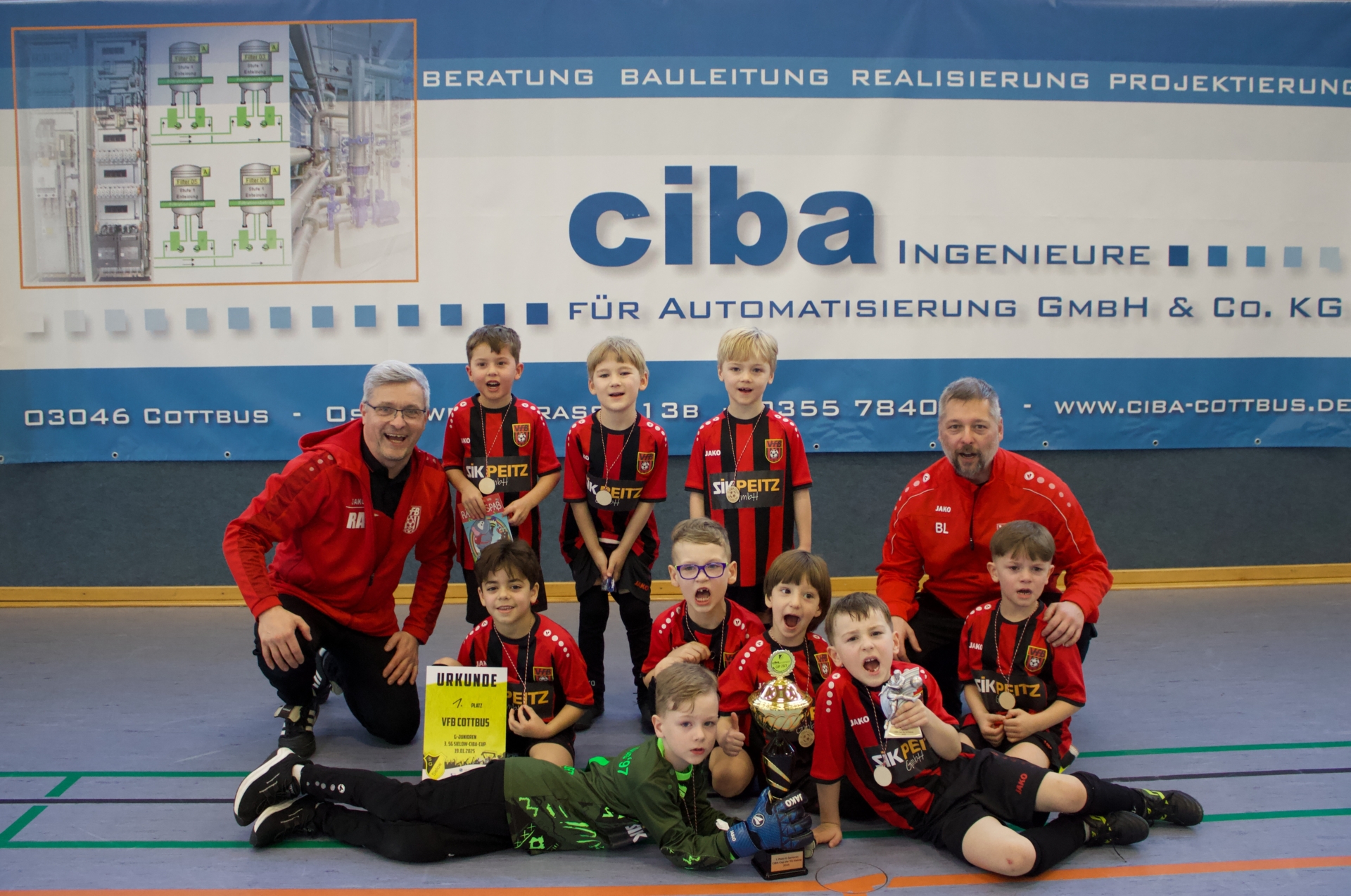 Bild: Glückwunsch ans Team...