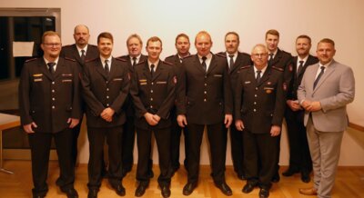 Foto des Albums: Die Führung der Feuerwehr Obersontheim wird bestätigt