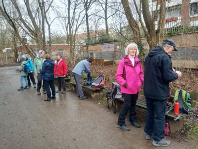 Rast an der ehemaligen D&ouml;hrener Wolle  (Bild vergr&ouml;&szlig;ern)