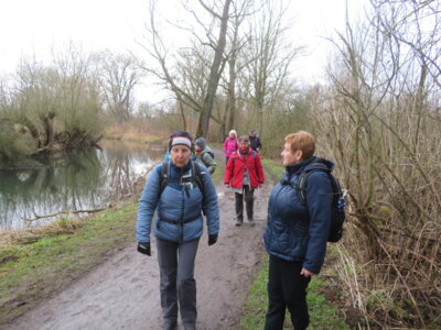 An der Leine ist gut wandern  (Bild vergr&ouml;&szlig;ern)