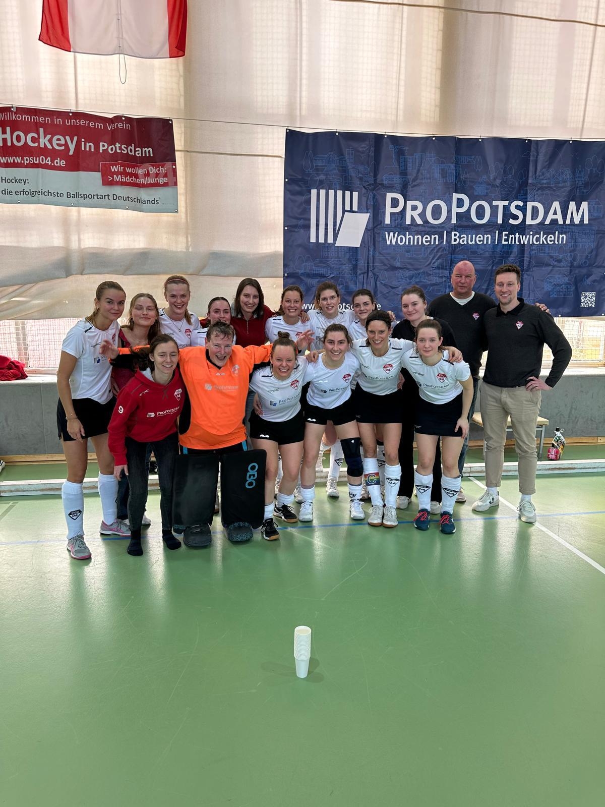 Bild : Heimspiel gewonnen, Damen, 2. Bundesliga, 02.02.2025 copyright PSU 04