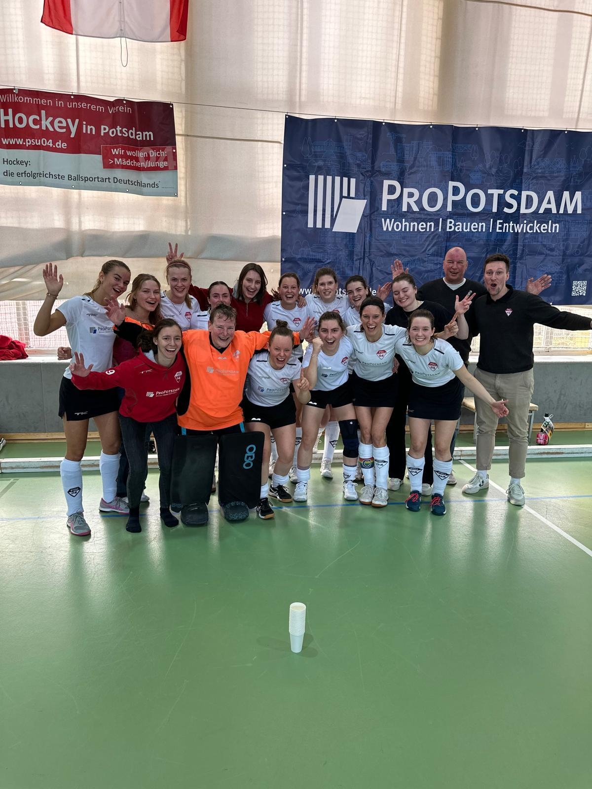 Bild : Heimspiel gewonnen, Damen, 2. Bundesliga, 02.02.2025 copyright PSU 04