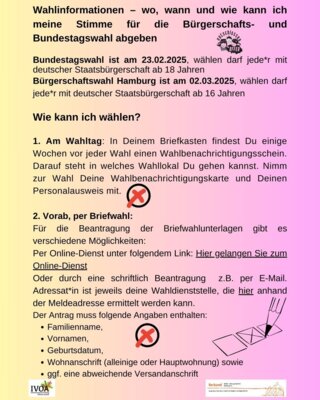 Foto des Albums: Wahlen 25: wie, wann und wo