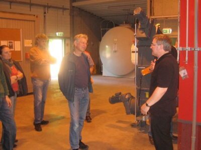 Foto des Albums: GRUENE besichtigen Holzhackschnitzelheizwerk in Bergheim