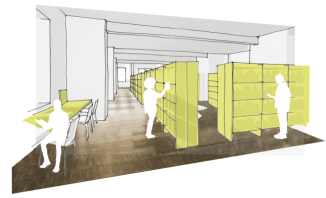 Bild: Konzept für die Gestaltung des ersten Obergeschosses