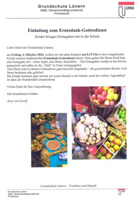 Foto des Albums: Einladung zum Erntedankfest
